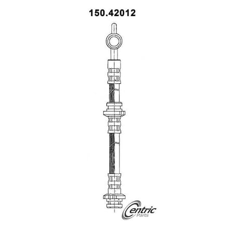 Centric Parts Brake Hose, 150.42012 150.42012